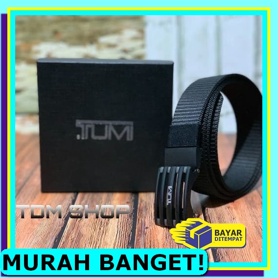 Belt Pria Ikat Pinggang Cowok Kantor Kulit Branded Fashion Model  TM922 Ikat Pinggang Tumi Auto Loc