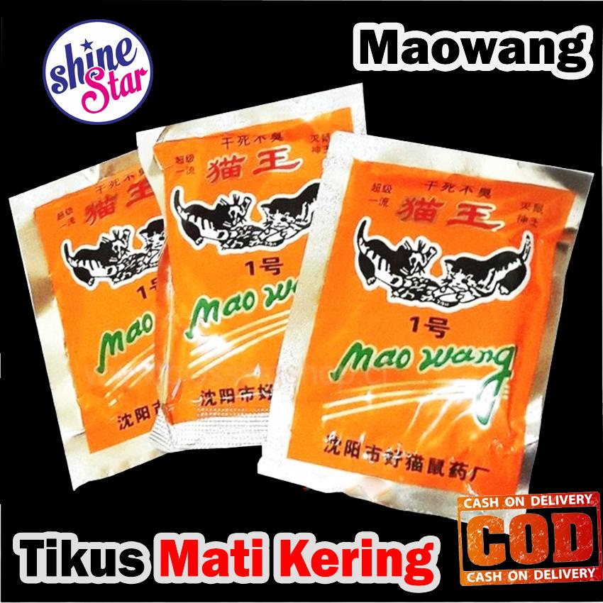 Racun Tikus Mao Wang / Maowang Dari Cina - Racun Pembasmi Hama Tikus Mati Kering Tidak Bau / Warna Random