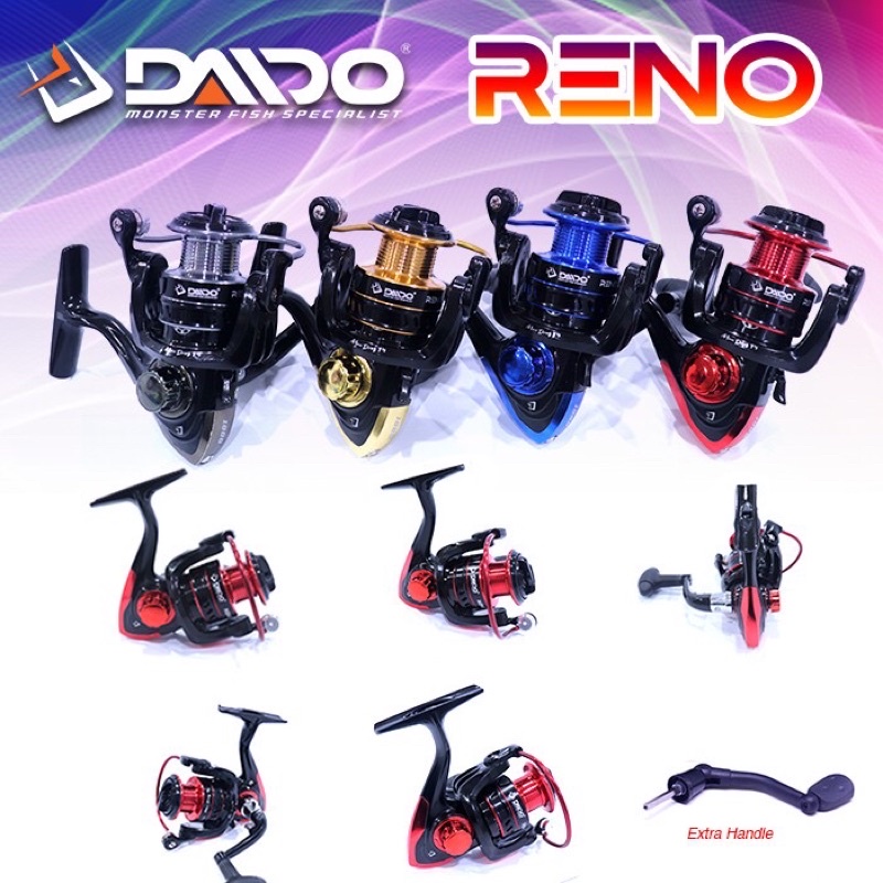 New Reel Pancing Daido Reno / Shikari Ocha Spool Aluminium 6000/4000/3000/2000/1000