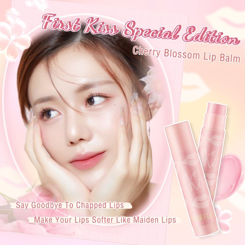 (BPOM) PINKFLASH Lip Balm fresh Lasting Moist soft lips Rose Moisturizing