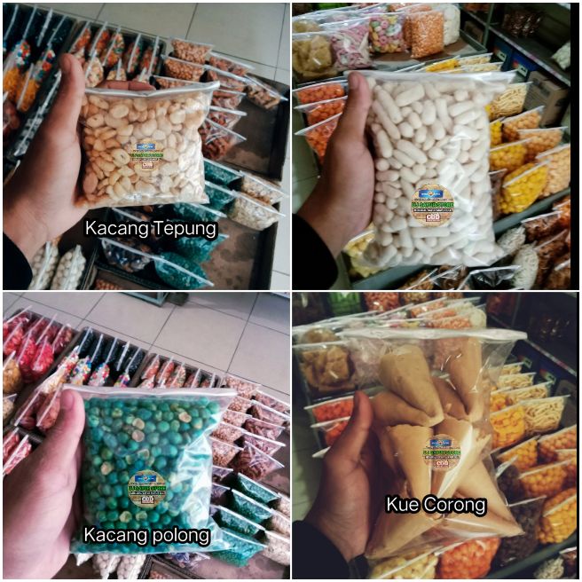 

4 paket snack cemilan kue kering kemasan termurah