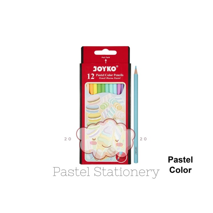

Pensil Warna Joyko CP-125P 12 Warna Pastel - Pastel Color Pencil Joyko