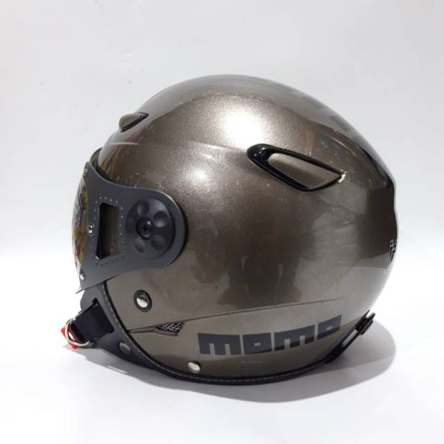 Helm Jpn Momo Pilot Abu Granito Gloss