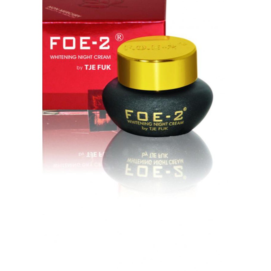 Tje Fuk FOE 2 Whitening NIGHT Cream Original 15g - Krim Wajah MALAM