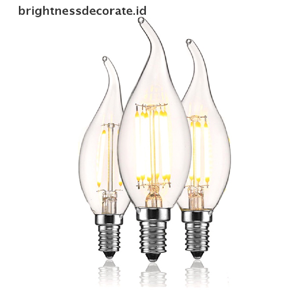 [birth] Dimmable E14 Bulb LED 2W 4W 6W Edison Retro Filament Candle Light 220V 240lm [ID]