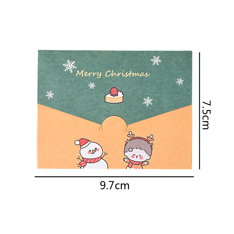 Kartu Ucapan Selamat Natal Mini Diy Desain Kartun Lucu