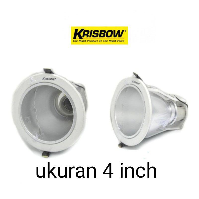 Krisbow Housing Lampu Downlight - dudukan lampu plafon - dudukan lampu downlight - surabaya