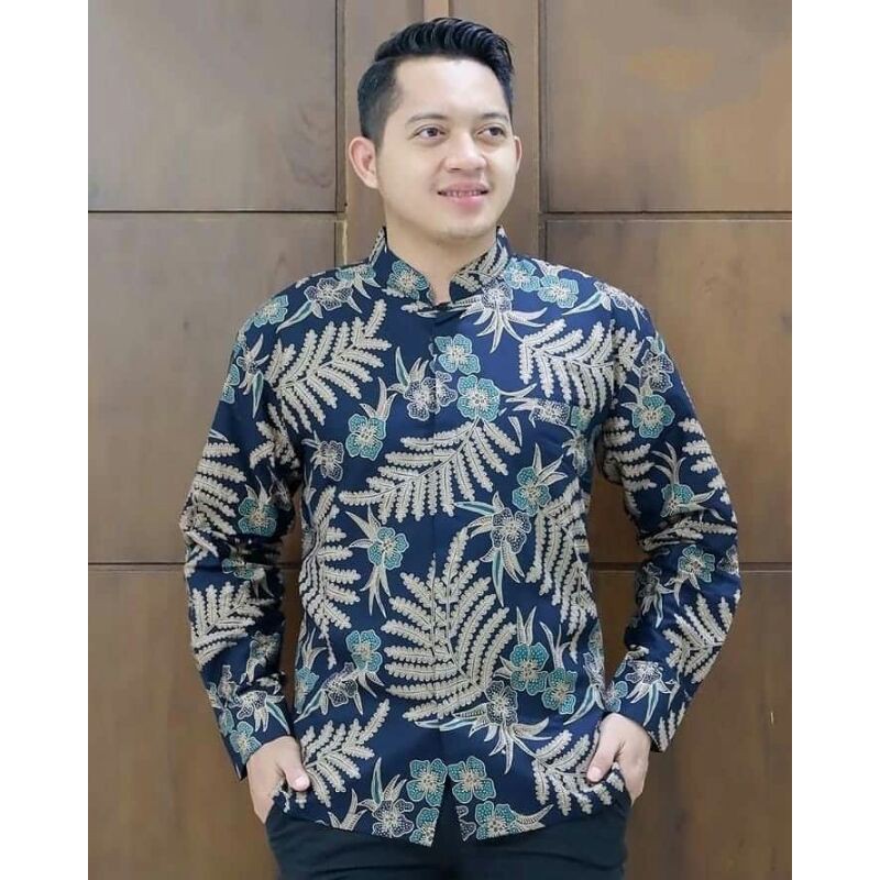 Original Baju Batik Pria Gus Azmi Syubbanul Muslimin Batik Katun Halus Hadroh Azzahir Hilwa Ala Sant