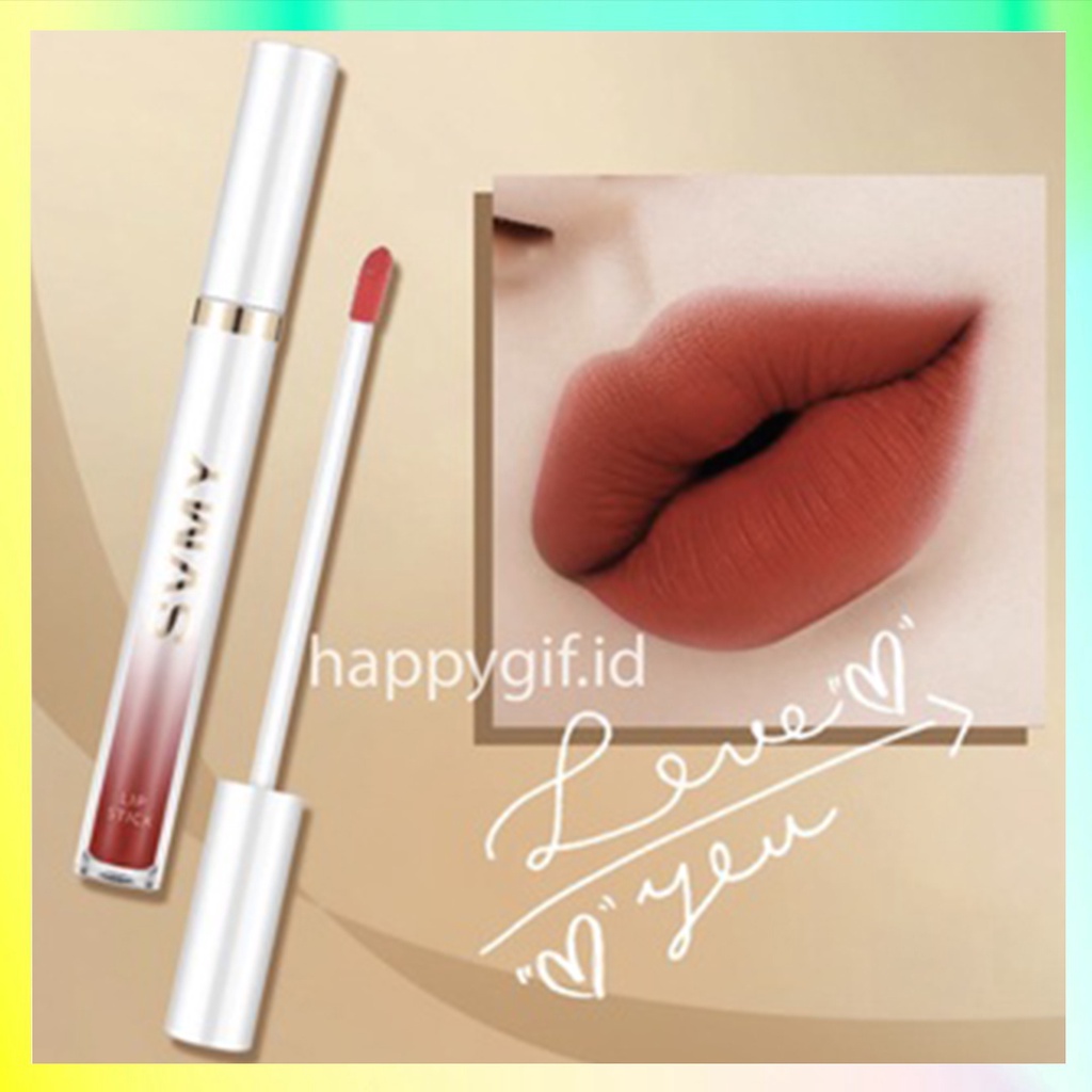 SVMY 1021 Lipstik Lip Gloss  Matte Tahan Lama Anti Air 24 jam LA166