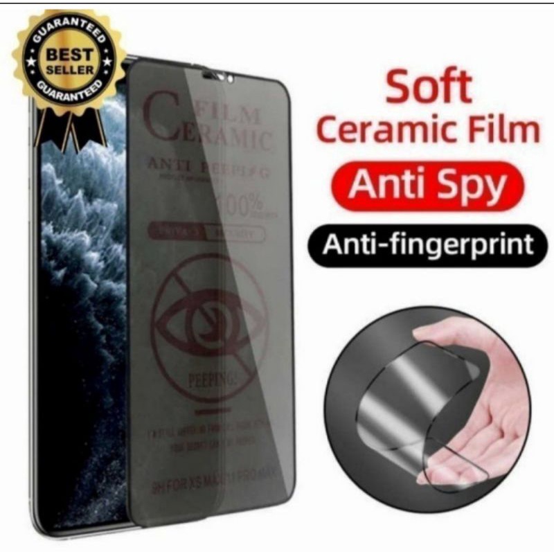 tempered glass anti spy matte ceramic. xiaomi redminote 7, redminote 10 pro, samsung A71, A31, Infinix note 8, oppo reno 2, 2f, samsung A03, samsung A31,A7 2018, A71,