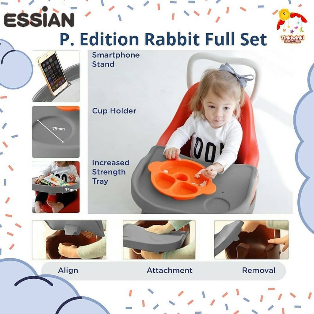 Essian P. Edition Crown Full Set Kursi Makan Bayi