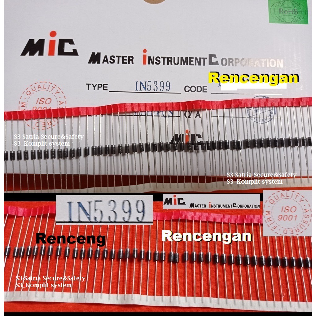 Dioda in5399 Rencengan in 5399 Diode1n5399 mic 1n IN5399 IN renceng