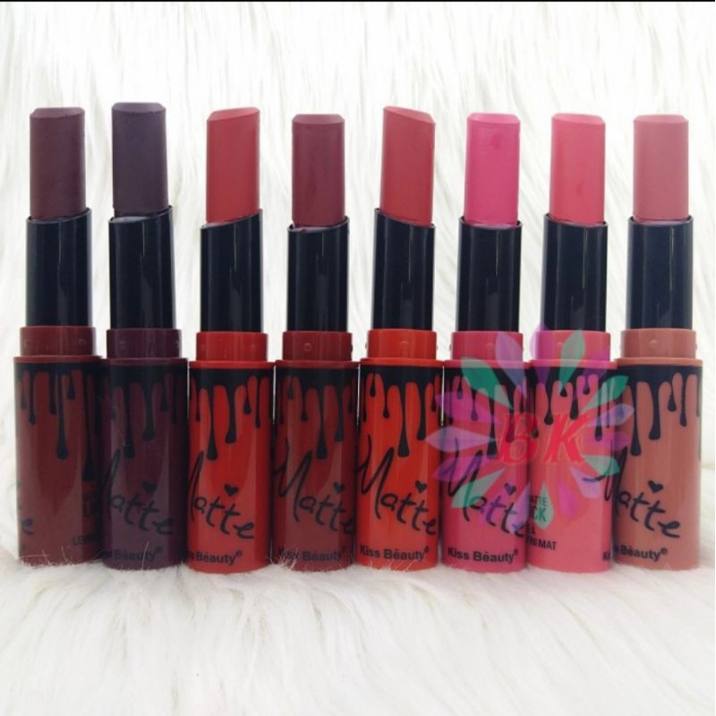 LIPSTIK KISBEAUTY LIPSTICK ULTRA MATTE 8 WARNA