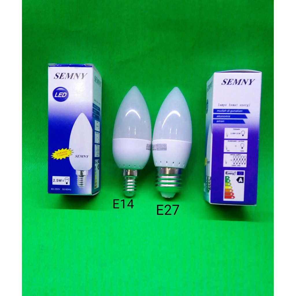 Bohlam Lampu LED Hias Unik LED SEMNY E14 E27 PUTIH / KUNING - LAMPU TIDUR TERBAIK TERLARIS TERMURAH