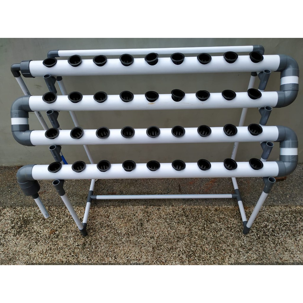 PAKET INSTALASI MODUL KIT HIDROPONIK SET NFT 36 LUBANG