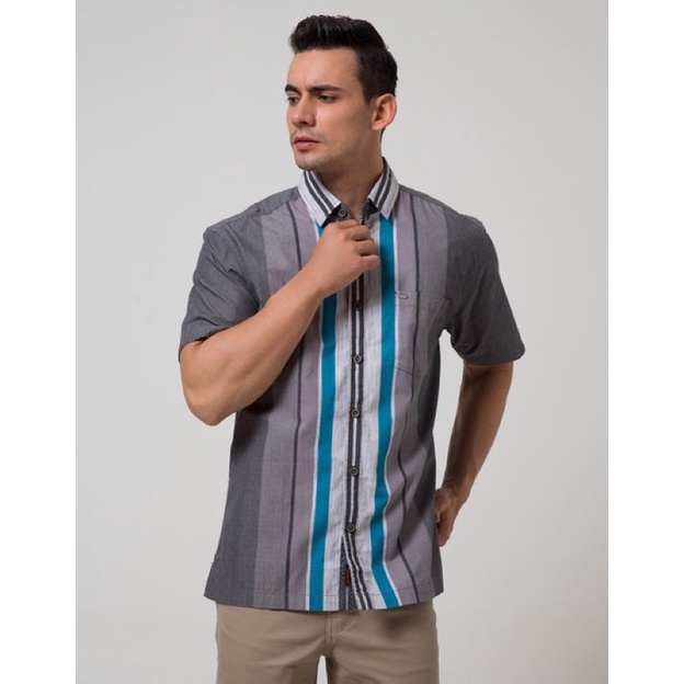 CARDINAL CASUAL PROMO KEMEJA LENGAN PENDEK FLANEL MOTIF KOTAK | KEMEJA PRIA BRAND CARDINAL CASUAL | 