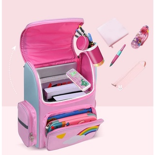 GROSIRTAS LV0150 Tas Ransel Sekolah Anak Perempuan Tas Anak Perempuan Anti Air Motif Kartun