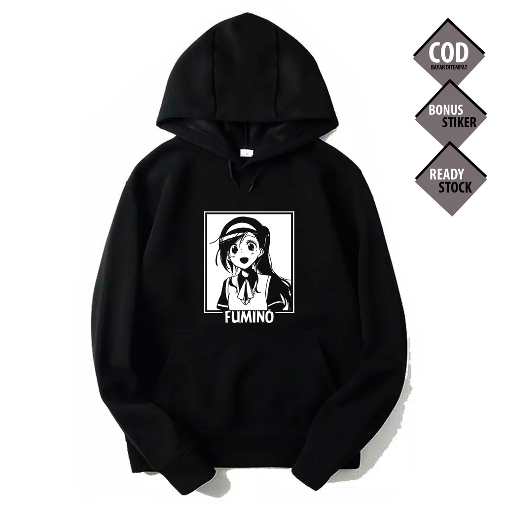 HOODIE WAIFU ANIME MANGA WIBU FUMINO FURUHASHI WE NEVER LEARN ICHINOSE ACADEMY BAJU JEPANG JAPAN CUL