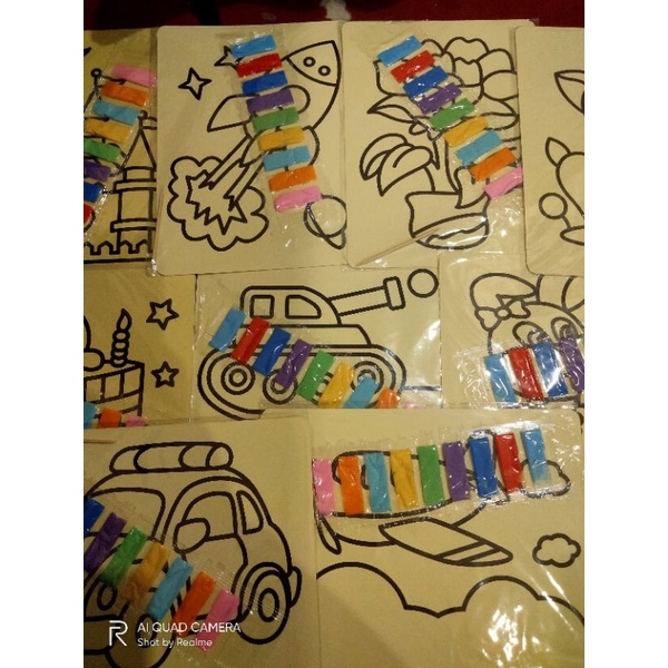 

Kertas mewarnai pasir ukuran besar
