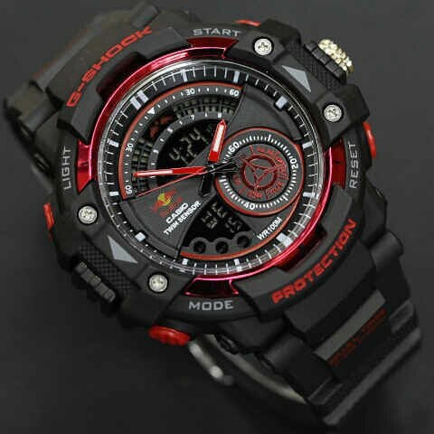 JAM TANGAN G SHOCK REDBULL 8600 HITAM MERAH