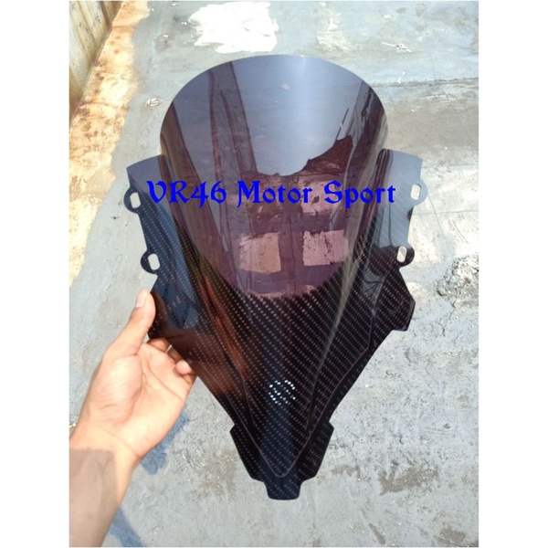 VISOR CBR 150R JENONG 2021 CARBON KARBON WINDSHIELD CBR 150R 2021 CARBON KARBON