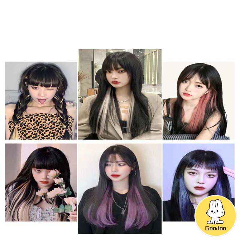 Wig Rambut Palsu Wanita Pemanjang Rambut Palsu Warna Jepit Aneka Desain -Doo