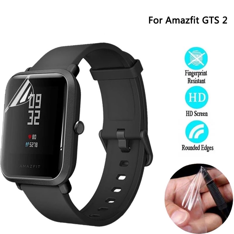 1pc Film Pelindung Layar Bahan TPU Lembut Anti Gores Untuk Smartwatch HuaMi Amazfit GTS 2 Mini / Full Coverage