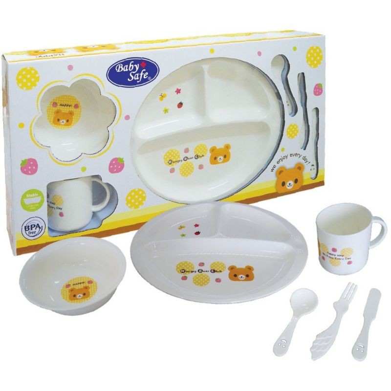 BabySafe FS601 Feeding Set 7pcs / Set FS602 7pcs / Tempat Makan Anak