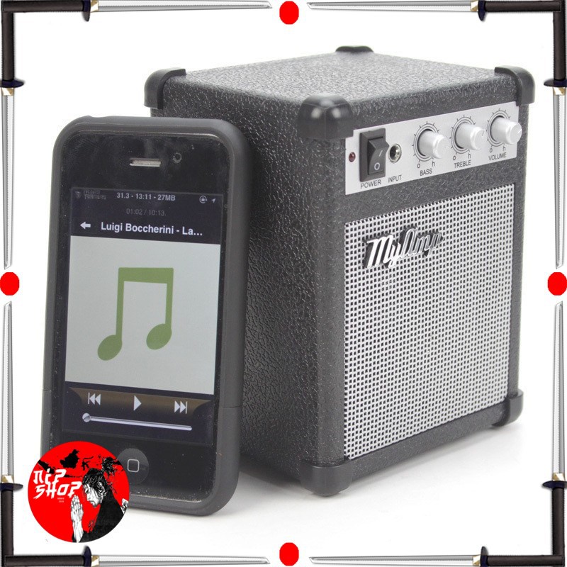 MyAmp Classic Amplifier Portable Speaker - MP3 - Black