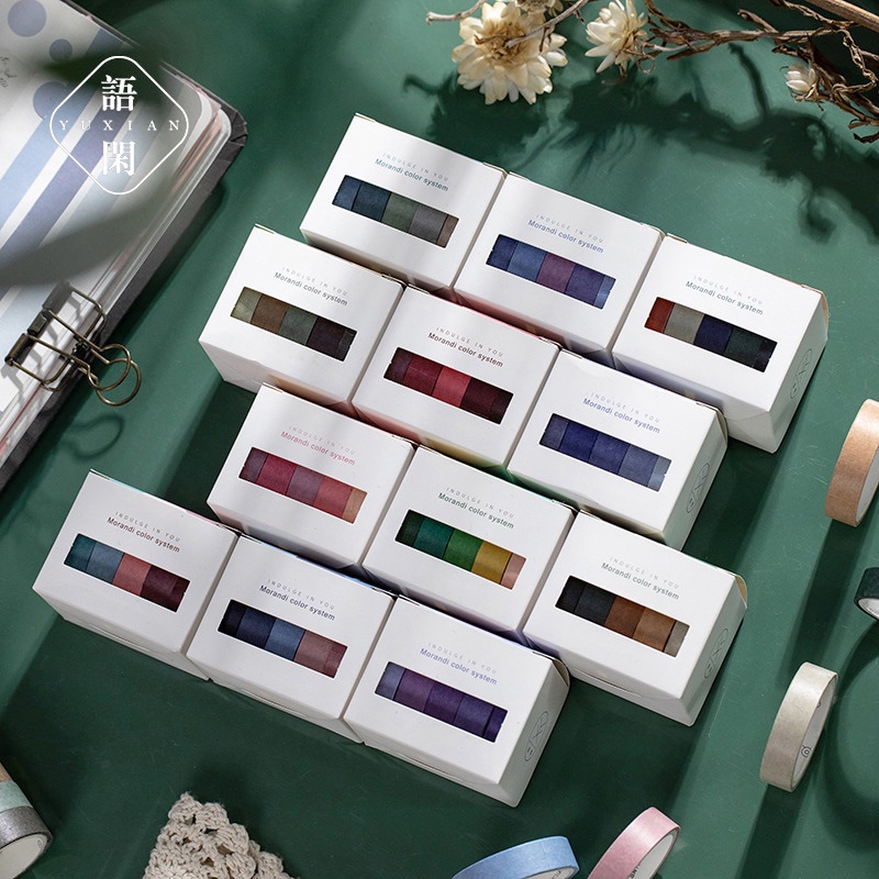 

Masking Tape Set 5pc Morandi Color System - Salotip Dekorasi/Washi Tape