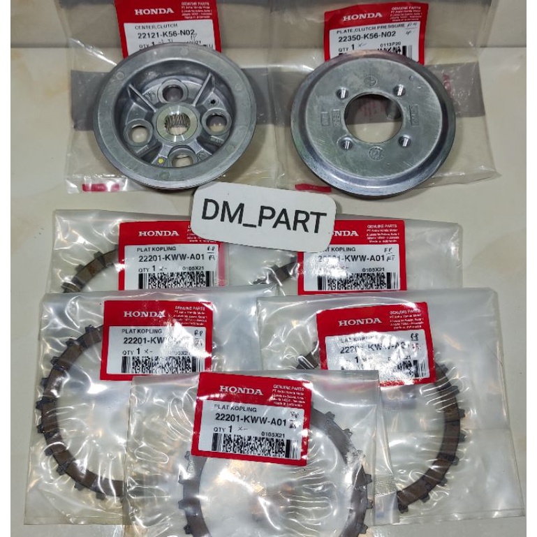 kampas kanpas kopling CENTER CLUTCH 22350 22121 K56 N02 1 set kaki 4 dan lawan SONIC 150 CB150R CBR1
