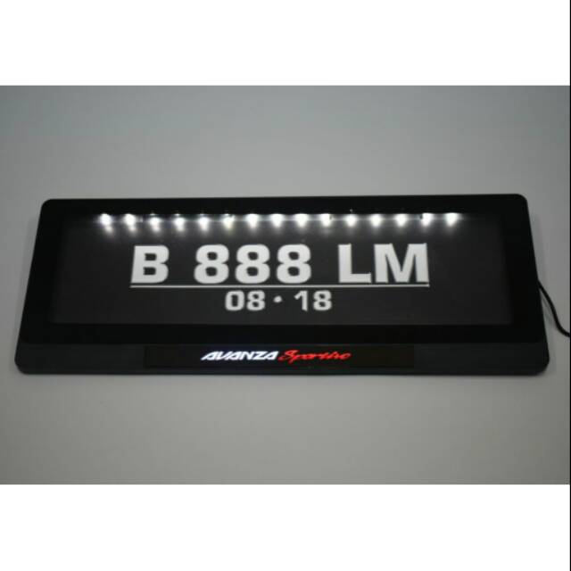 Plat nomor mobil logo Avanza Sportivo