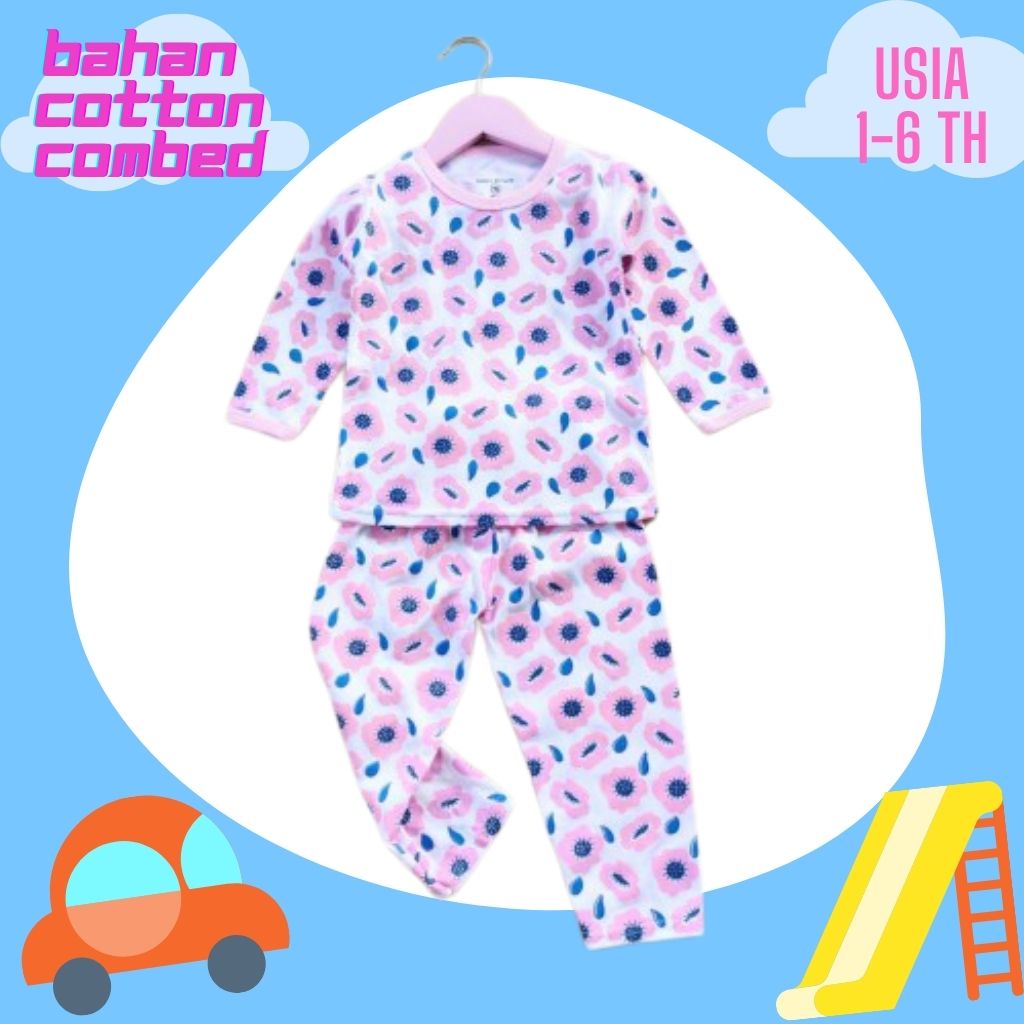 Baju anak perempuan 1-6 tahun baju tidur anak perempuan baju tidur anak perempuan setelan K13