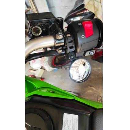 [PRODUK F6E] Kaca Spion Supermoto KLX CRF X-RIDE sepeda motor beatstreet WR jalu cembung bulat lebar