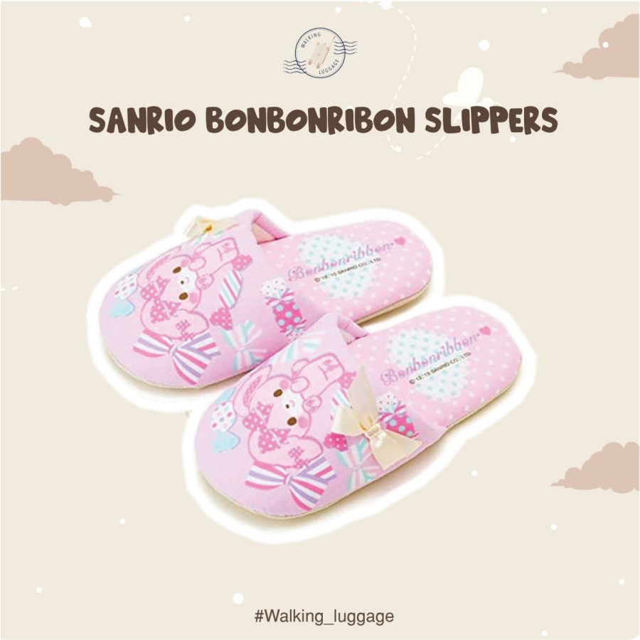 Sanrio Bonbon Ribbon Slippers