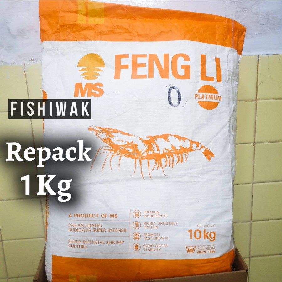fengli 0 1kg / Fengli 0 Repack 1 kg / Fengli Platinum 0 / Pakan Udang