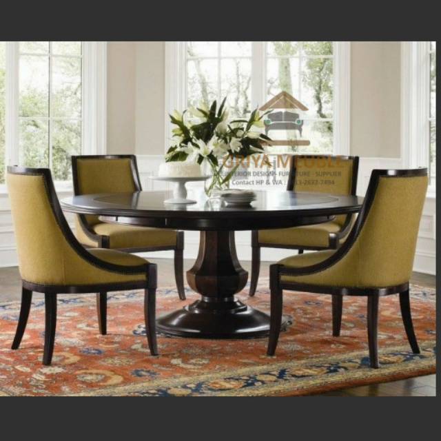 Set Meja Makan Meja Bulat