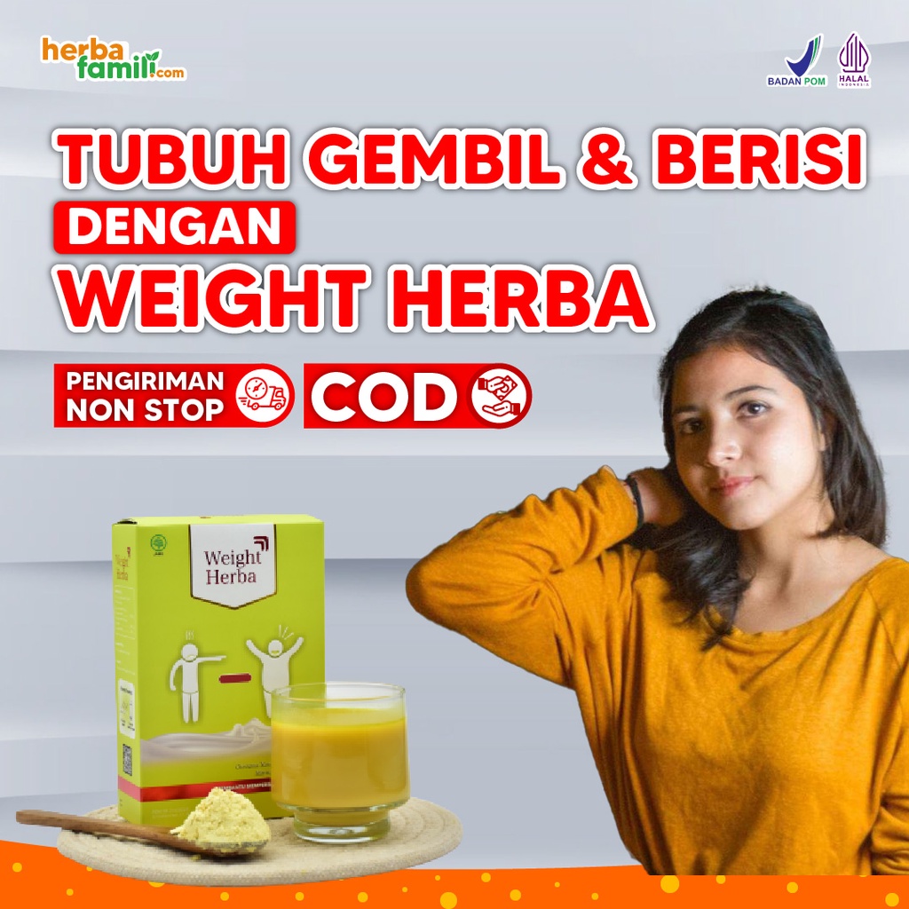 

Susu Penggemuk Badan Weight Herba Penambah Nafsu Makan Dan Berat Badan Herbal Dewasa Original Isi 200 gram