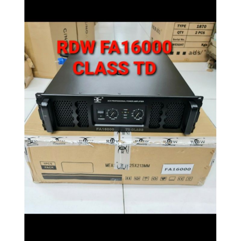 Power Amplifier RDW FA16000/FA 16000 Class TD Power Balap ORIGINAL