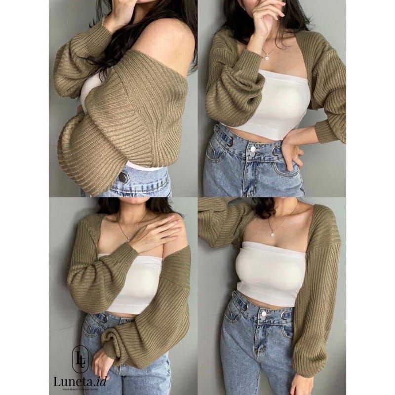 LIAM OVERSIZE CROP BALERO SUPER TEBAL