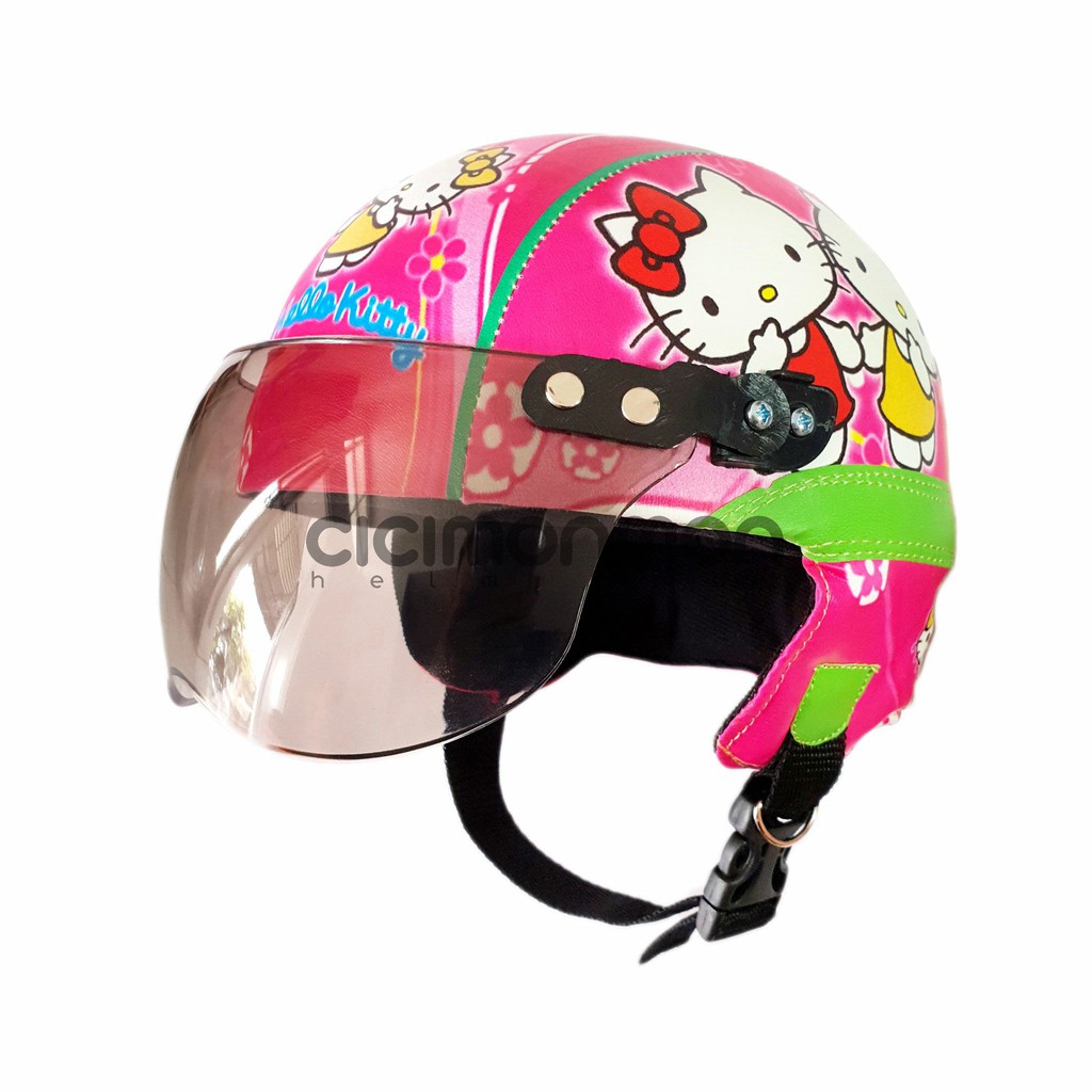 SPECIAL Helm Anak Retro Karakter Hello Kitty