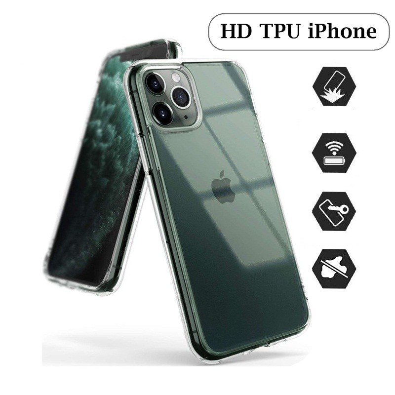 CASING COVER SARUNG softcase bening Iphone 7 plus 11 Pro Max iphone 11 iphone X Xr Xs max Clear Case HD Tpu Transparan Tebel Softcase Bening iphone 7 6+ (CC)