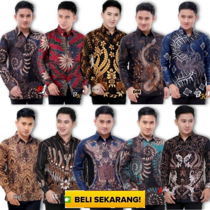 Size M L XL dan XXL BSWART Batik HRB026 Kenongo Padi ...