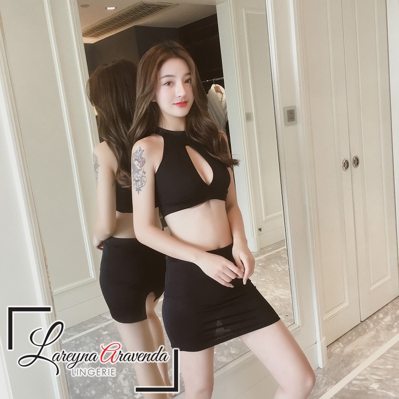 Lareyna Aravenda Hot Lingerie + Rok + CD Kostum Sekretaris Nakal LG113