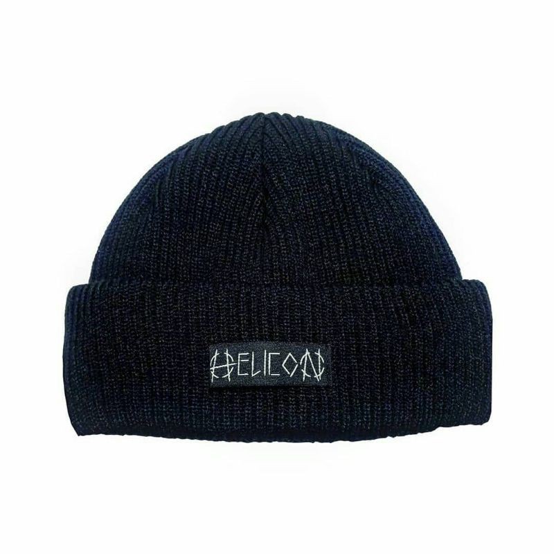 Acrylic Knitted Beanie Hat / Topi Kupluk with Woven Label