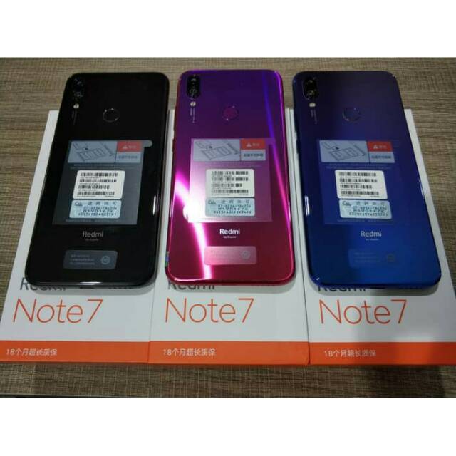 Xiaomi Redmi Note 7 Ram 4GB Rom 128GB Garansi  Tahun