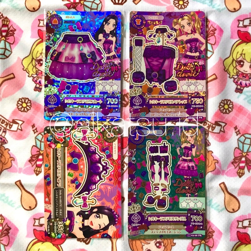 Kartu Aikatsu Jepang Premium Silky Las Devil Set