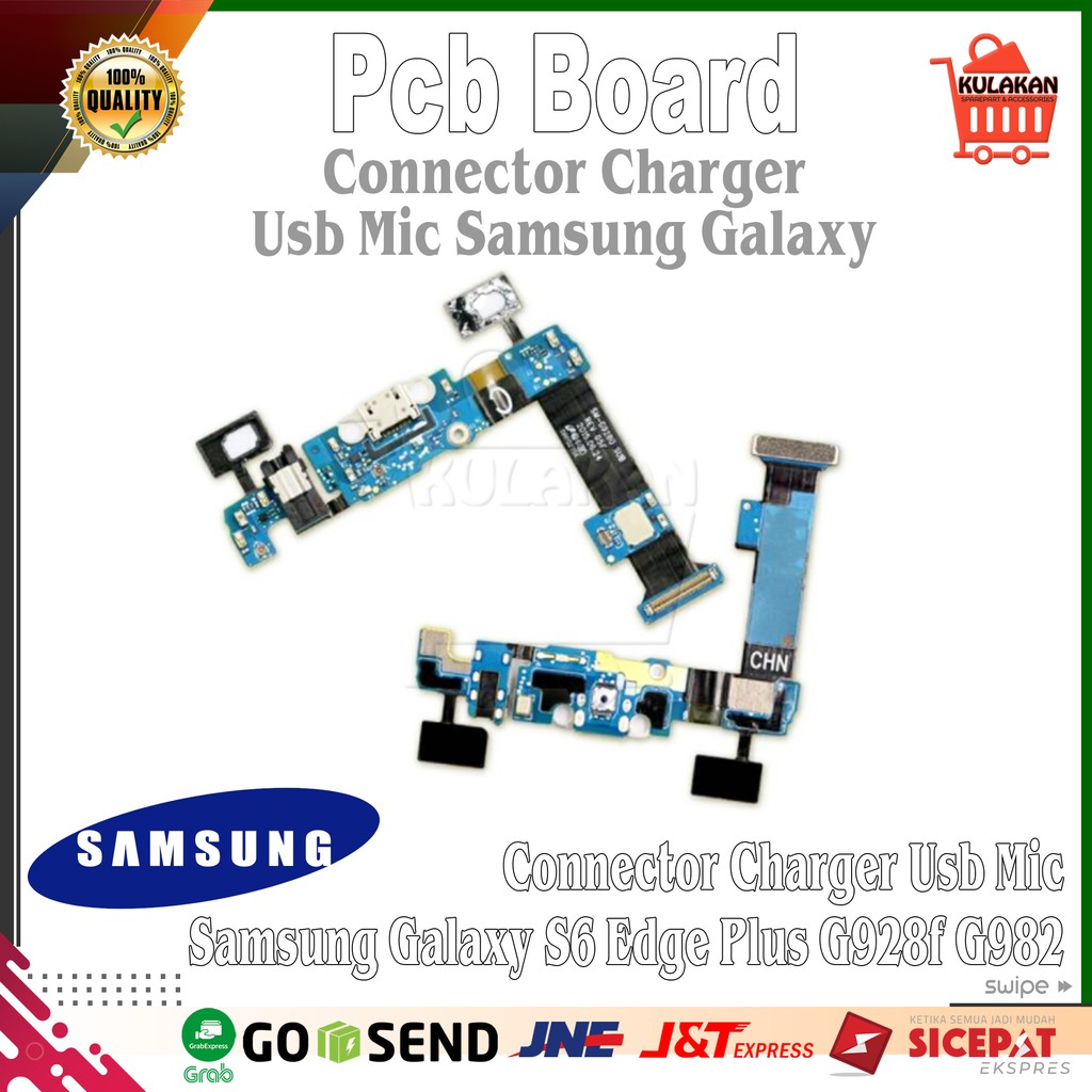 Pcb Board Konektor Cas Usb Mic Samsung Galaxy S6 Edge Plus G928f G982