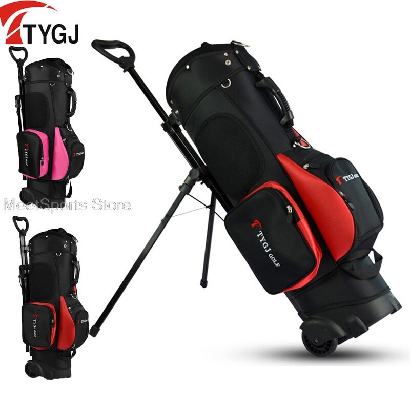 PREORDER Pgm Tas Golf Pria Wanita Portabel Tas Rak Golfer Ultraringan Set Klub Golf Pak Dapat