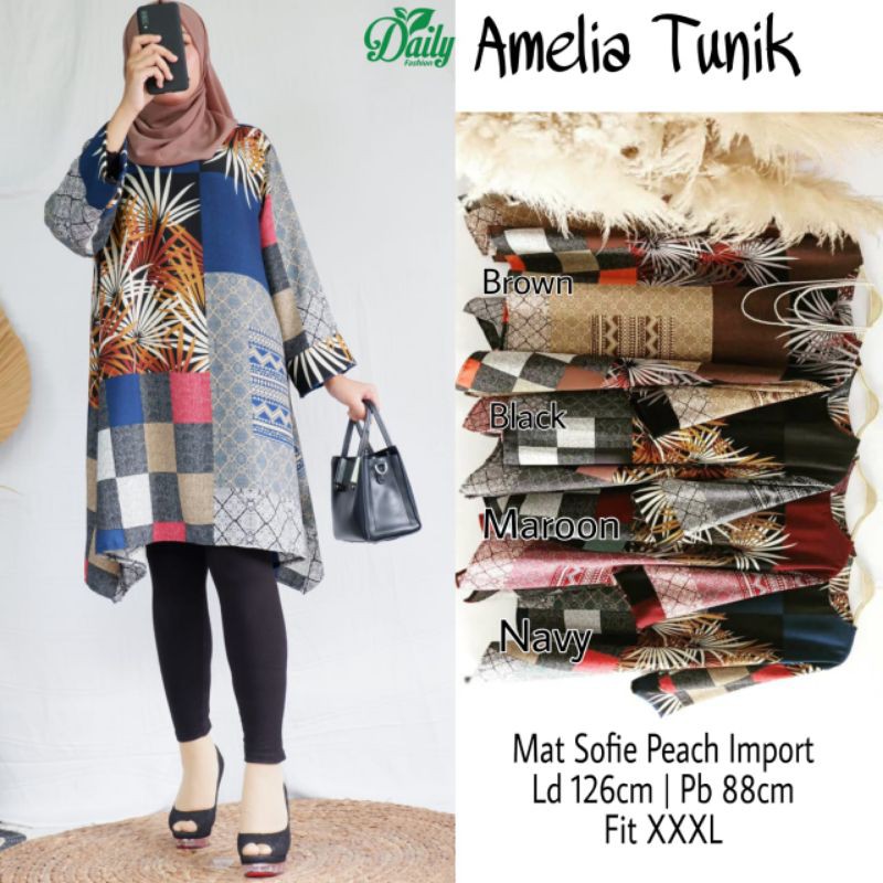 Amelia Tunik Sofie Peach